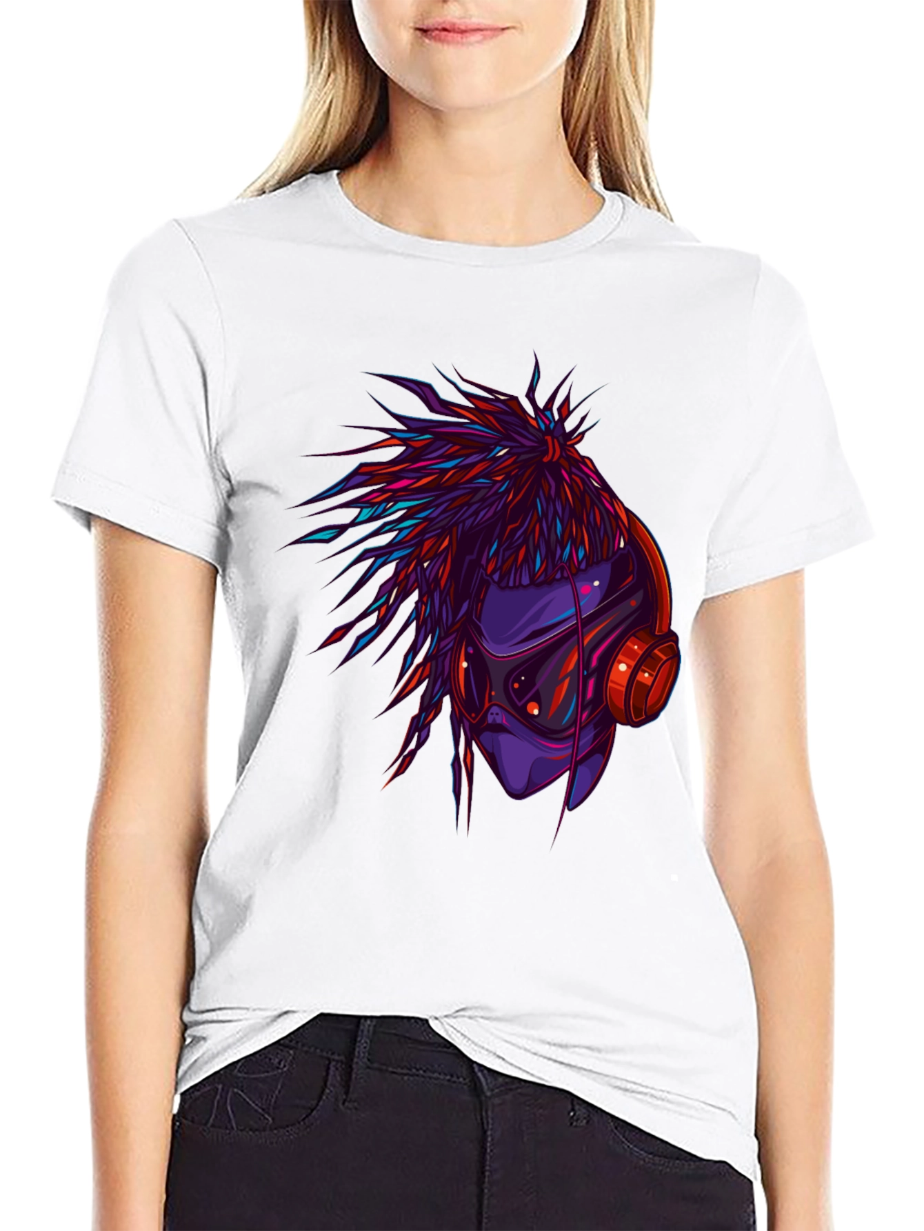 Cyberpunk DJ Graphic Tee - Cool Style