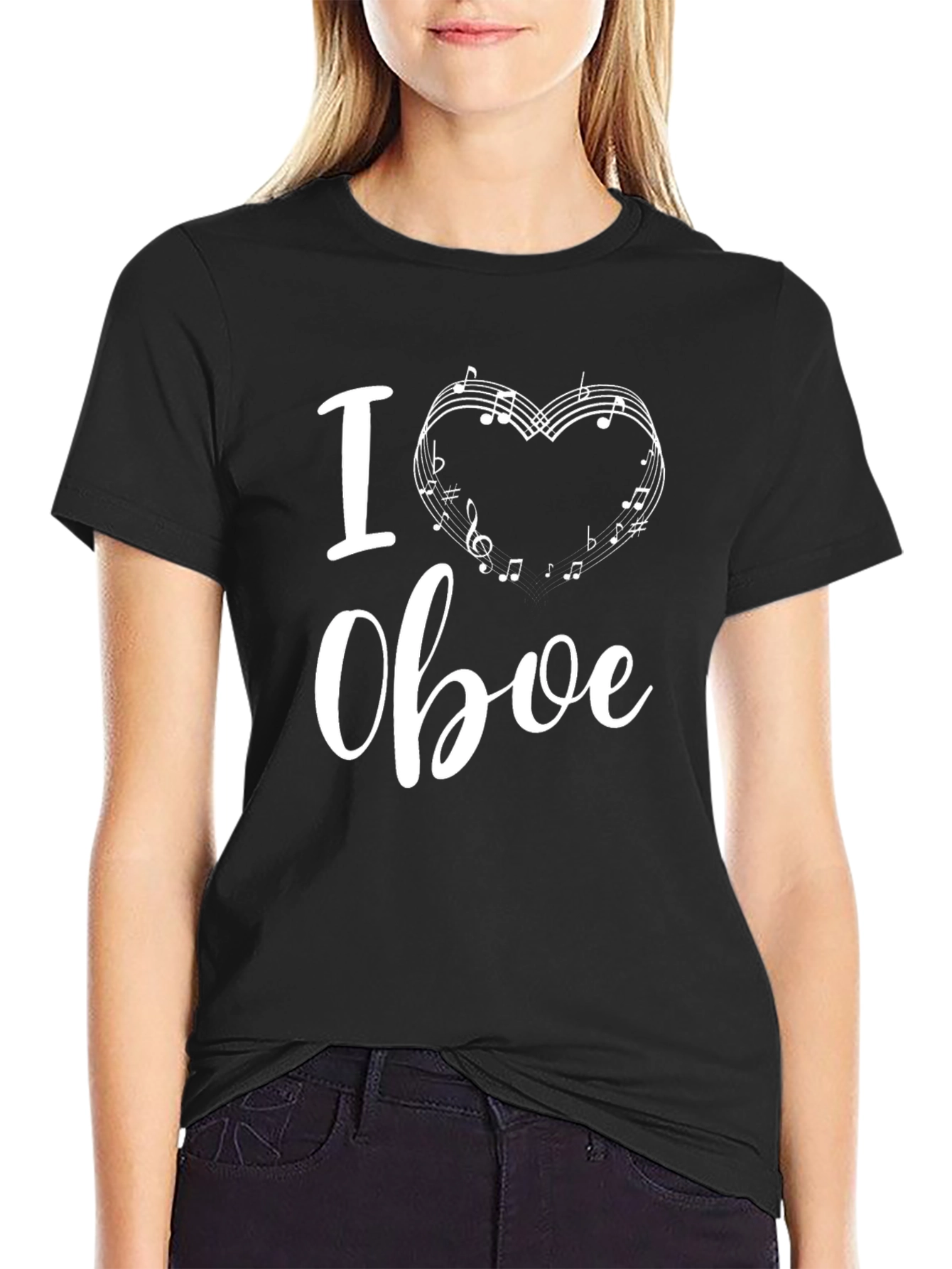 I Heart Oboe T-Shirt Music Lover Tee