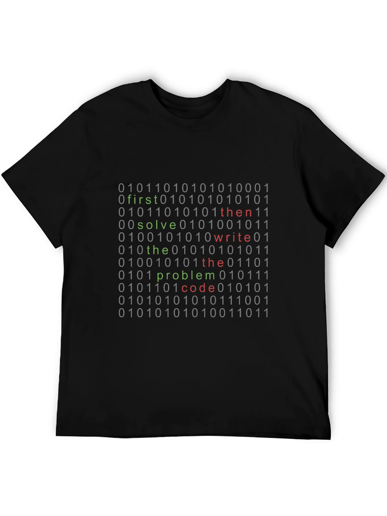 Coder T-Shirt: First Solve Then Write Code