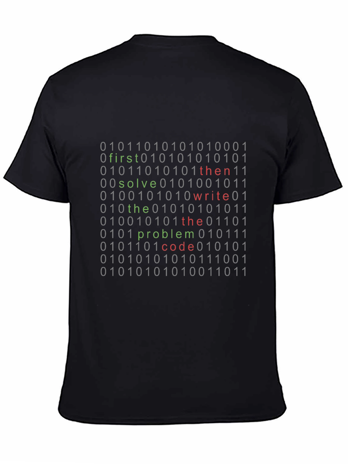 Coder T-Shirt: First Solve Then Write Code