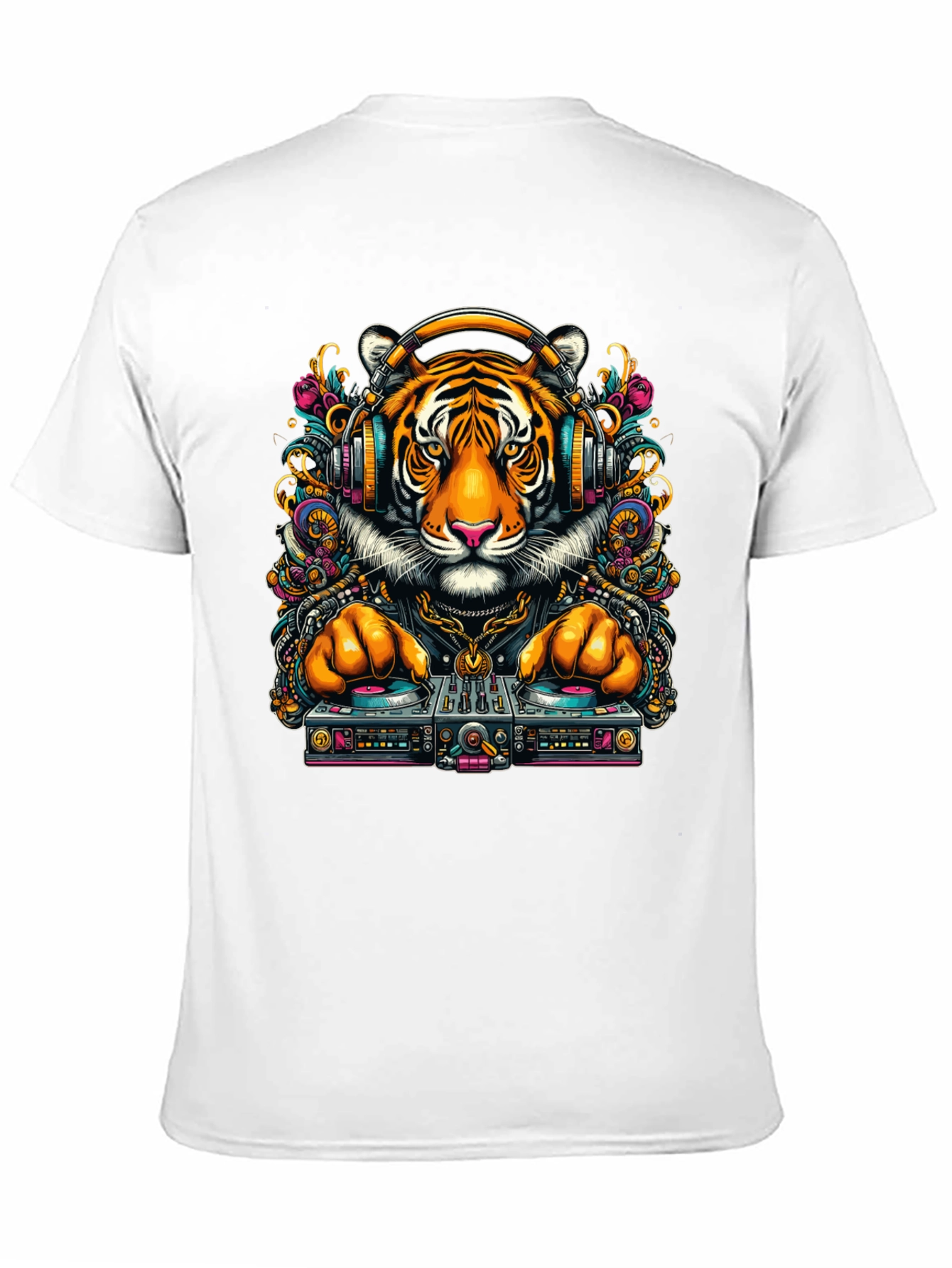 DJ Tiger Graphic Tee - Cool Urban Style