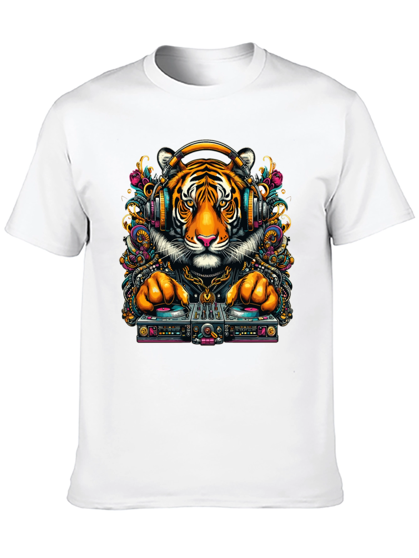 DJ Tiger Graphic Tee - Cool Urban Style