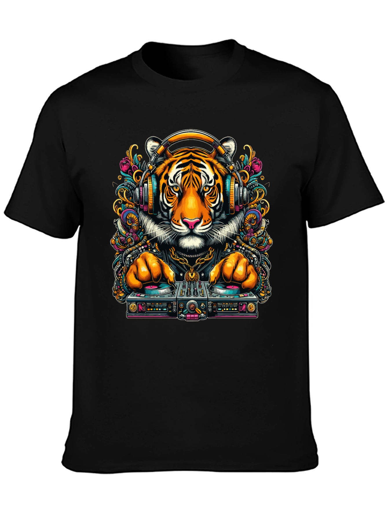 DJ Tiger Graphic Tee - Cool Urban Style