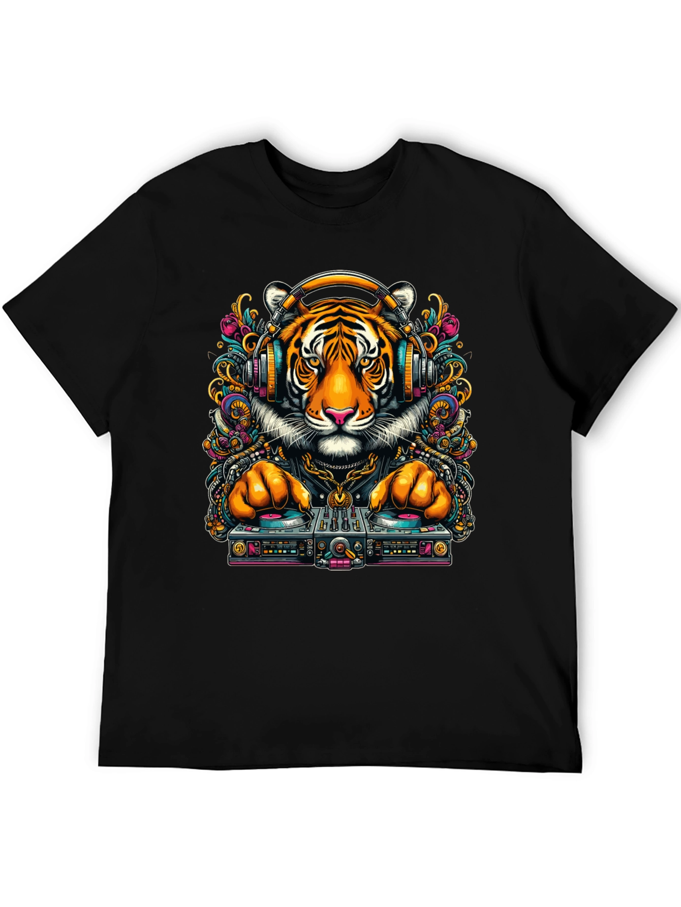 DJ Tiger Graphic Tee - Cool Urban Style
