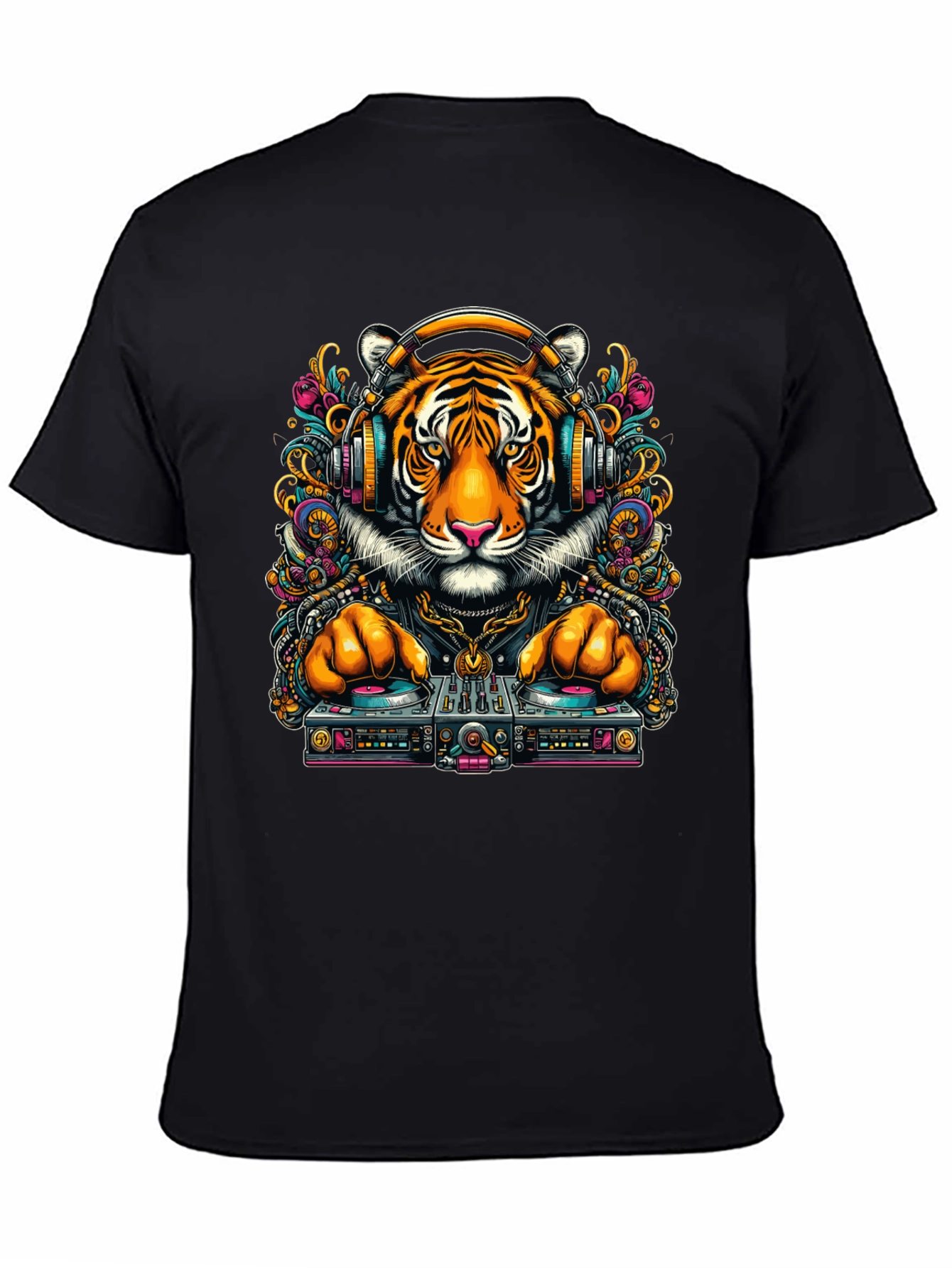 DJ Tiger Graphic Tee - Cool Urban Style