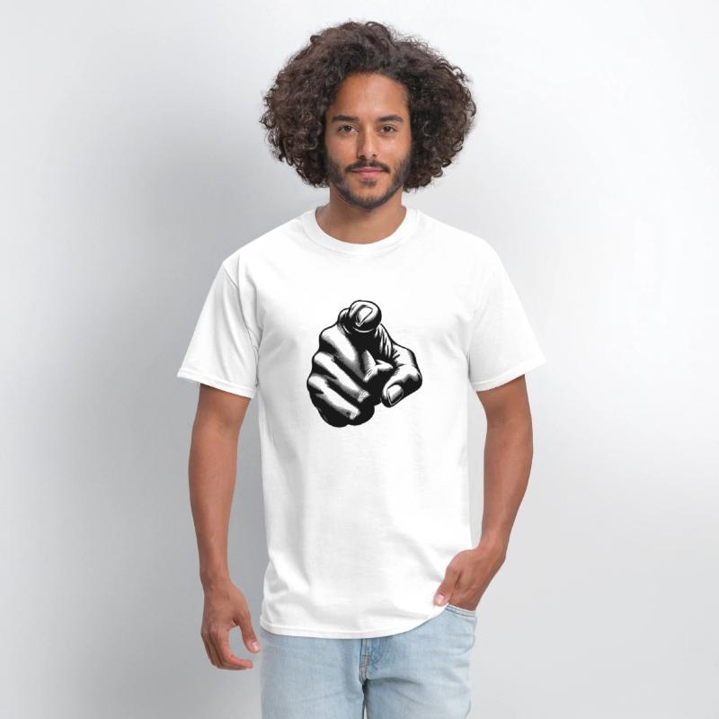 Classic Hand Position Precise Index Finger Gesture