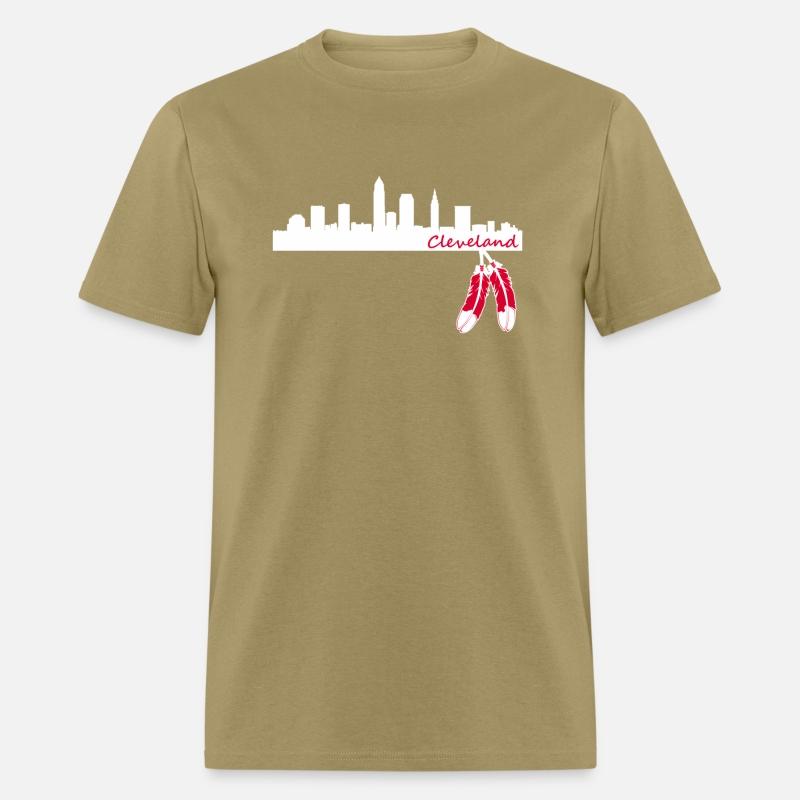 Cleveland Skyline Native American Feather Lt T