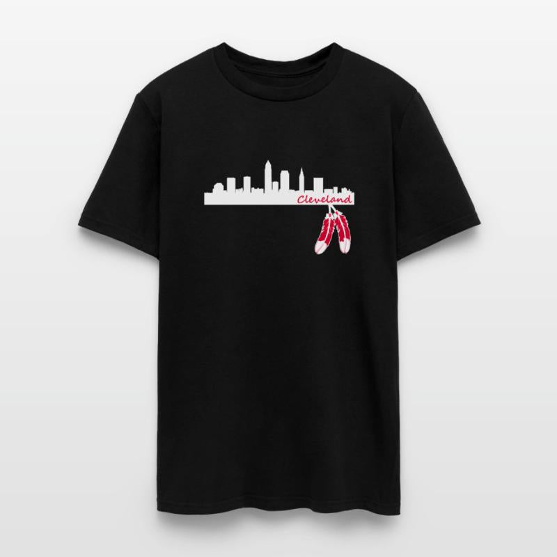 Cleveland Skyline Native American Feather Lt T