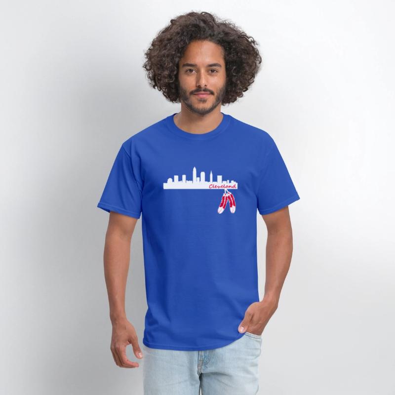 Cleveland Skyline Native American Feather Lt T