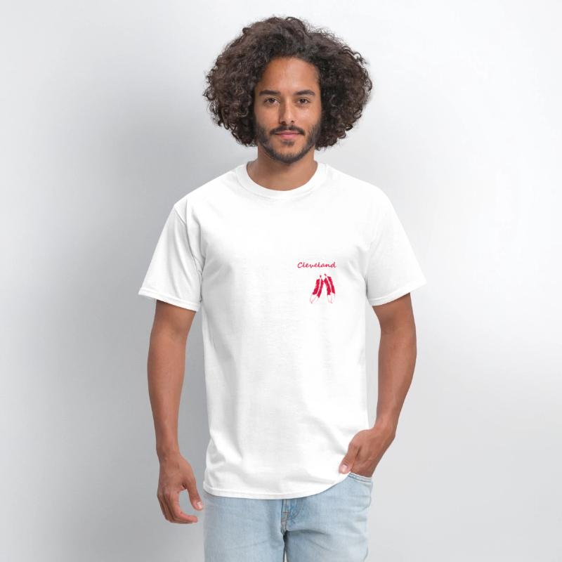 Cleveland Skyline Native American Feather Lt T