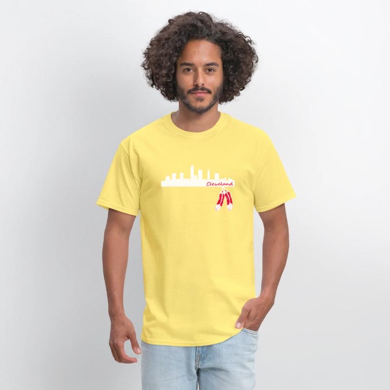 Cleveland Skyline Native American Feather Lt T