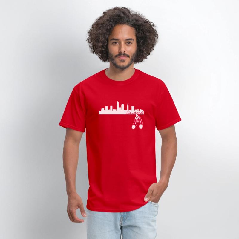 Cleveland Skyline Native American Feather Lt T