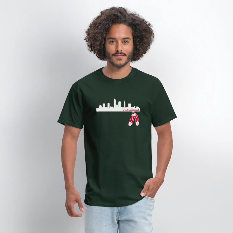 Cleveland Skyline Native American Feather Lt T