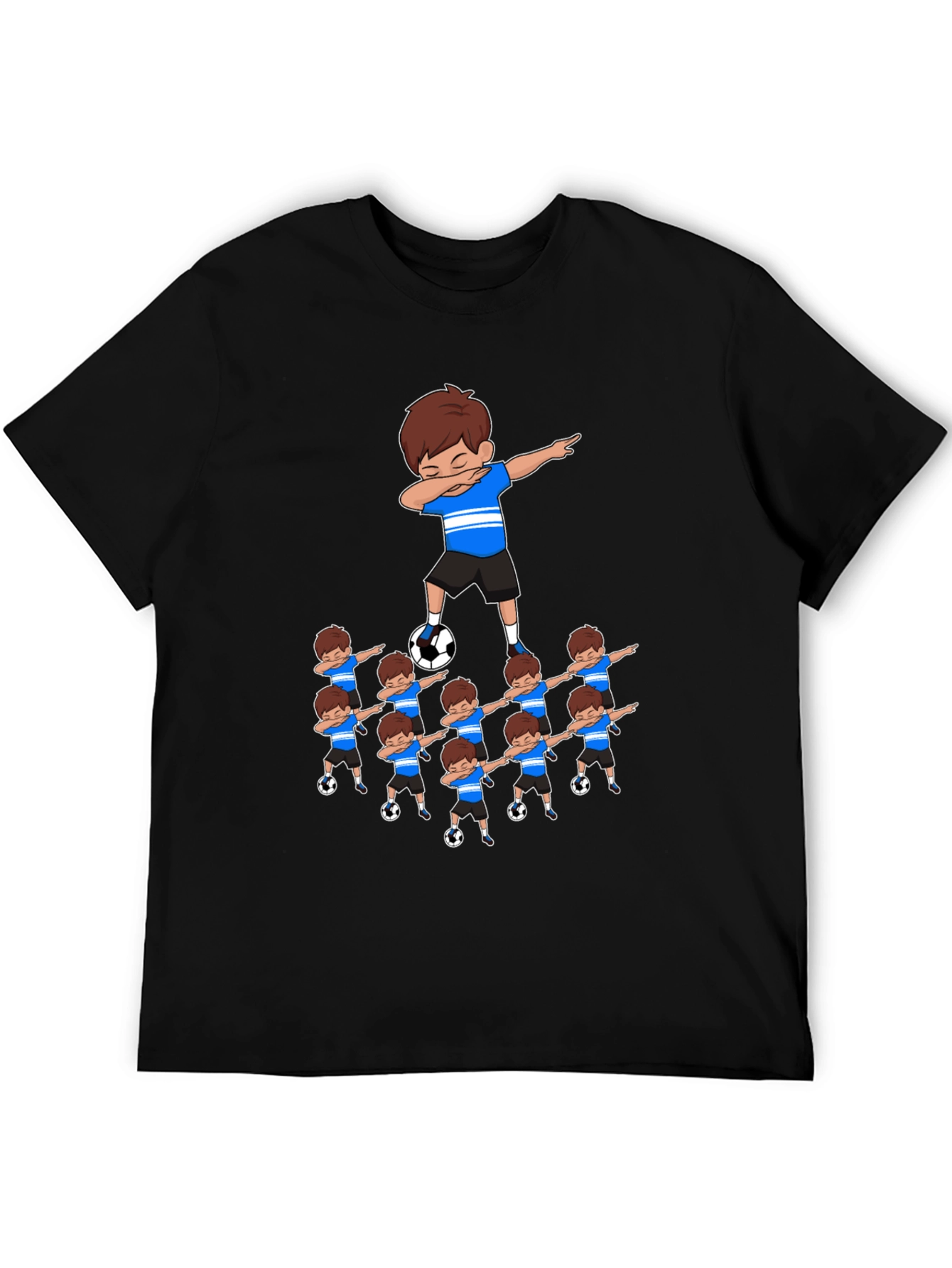 Dabbing Soccer Team Graphic T-Shirt