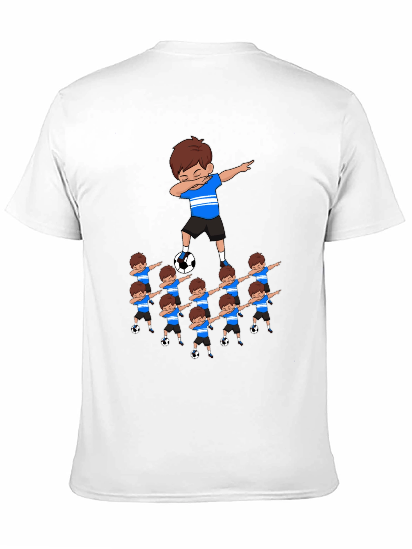 Dabbing Soccer Team Graphic T-Shirt
