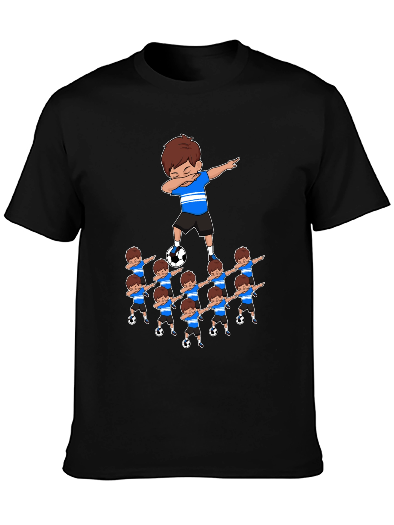 Dabbing Soccer Team Graphic T-Shirt