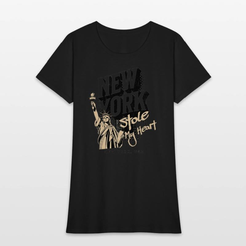 Clothing new york with the statue of liberty