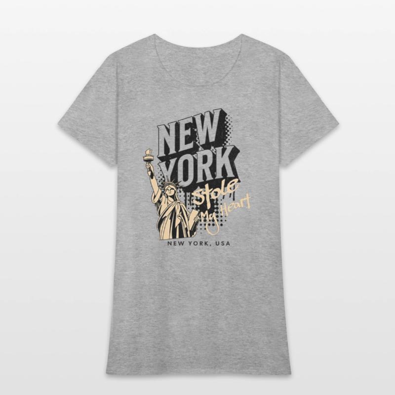 Clothing new york with the statue of liberty
