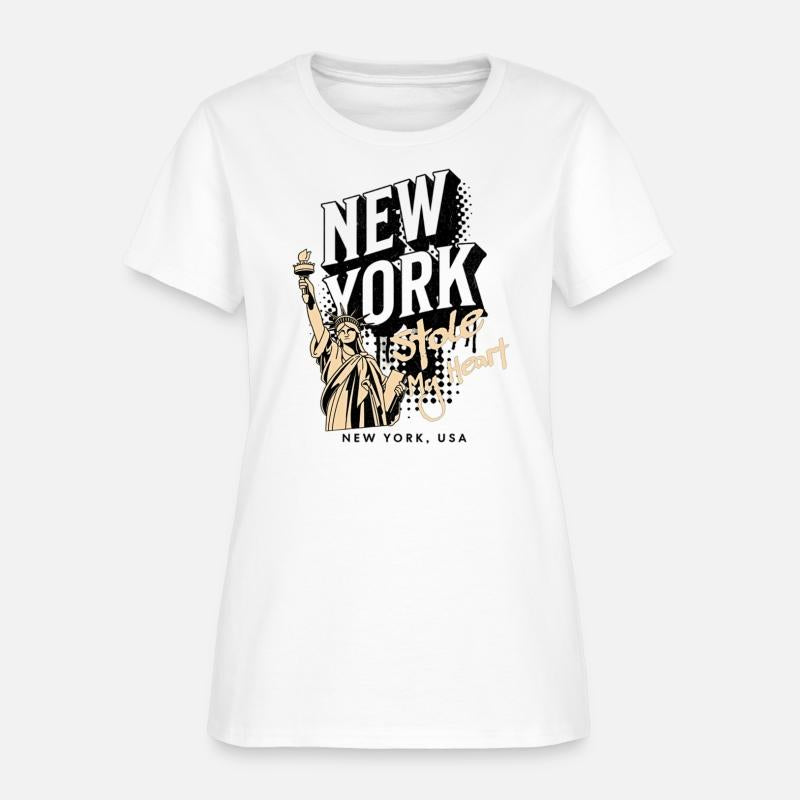 Clothing new york with the statue of liberty