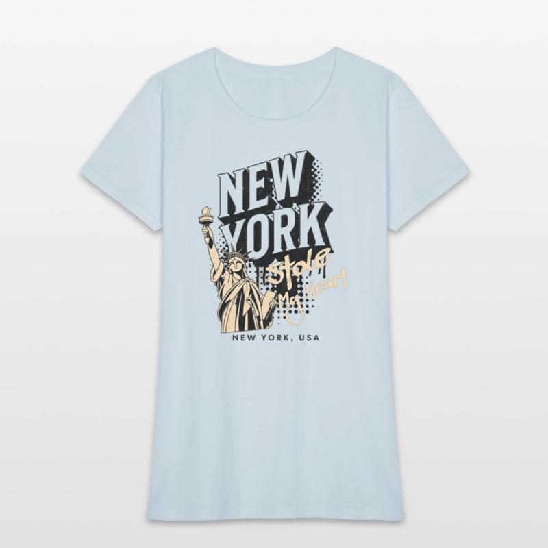 Clothing new york with the statue of liberty