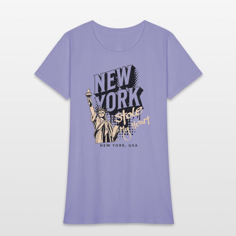 Clothing new york with the statue of liberty