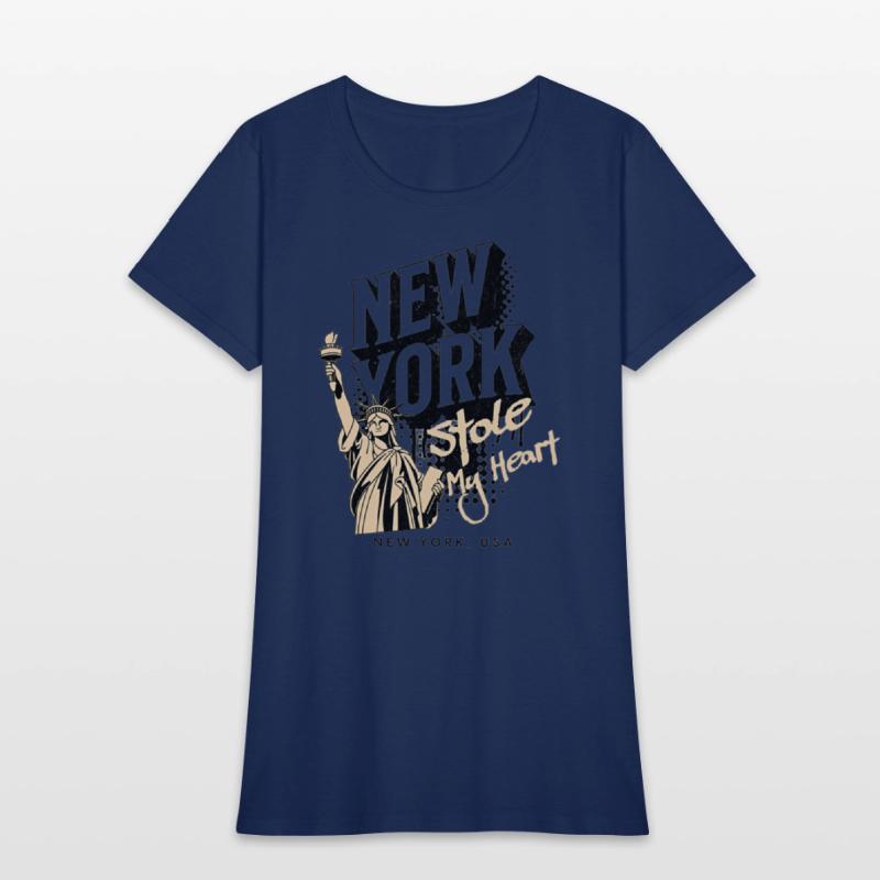 Clothing new york with the statue of liberty