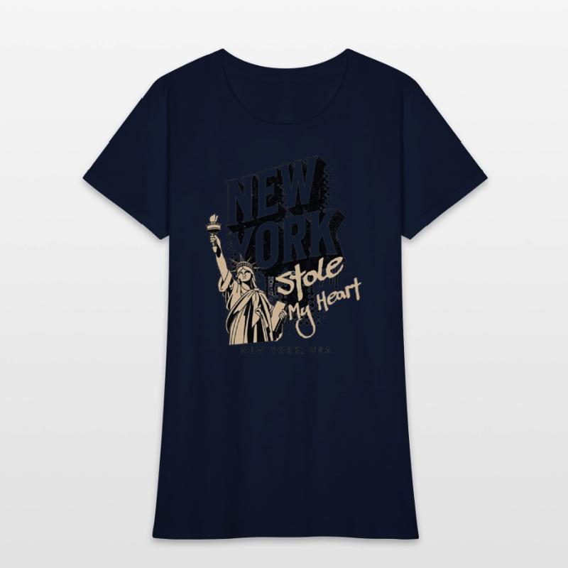 Clothing new york with the statue of liberty
