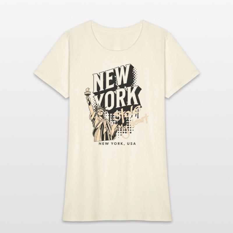 Clothing new york with the statue of liberty