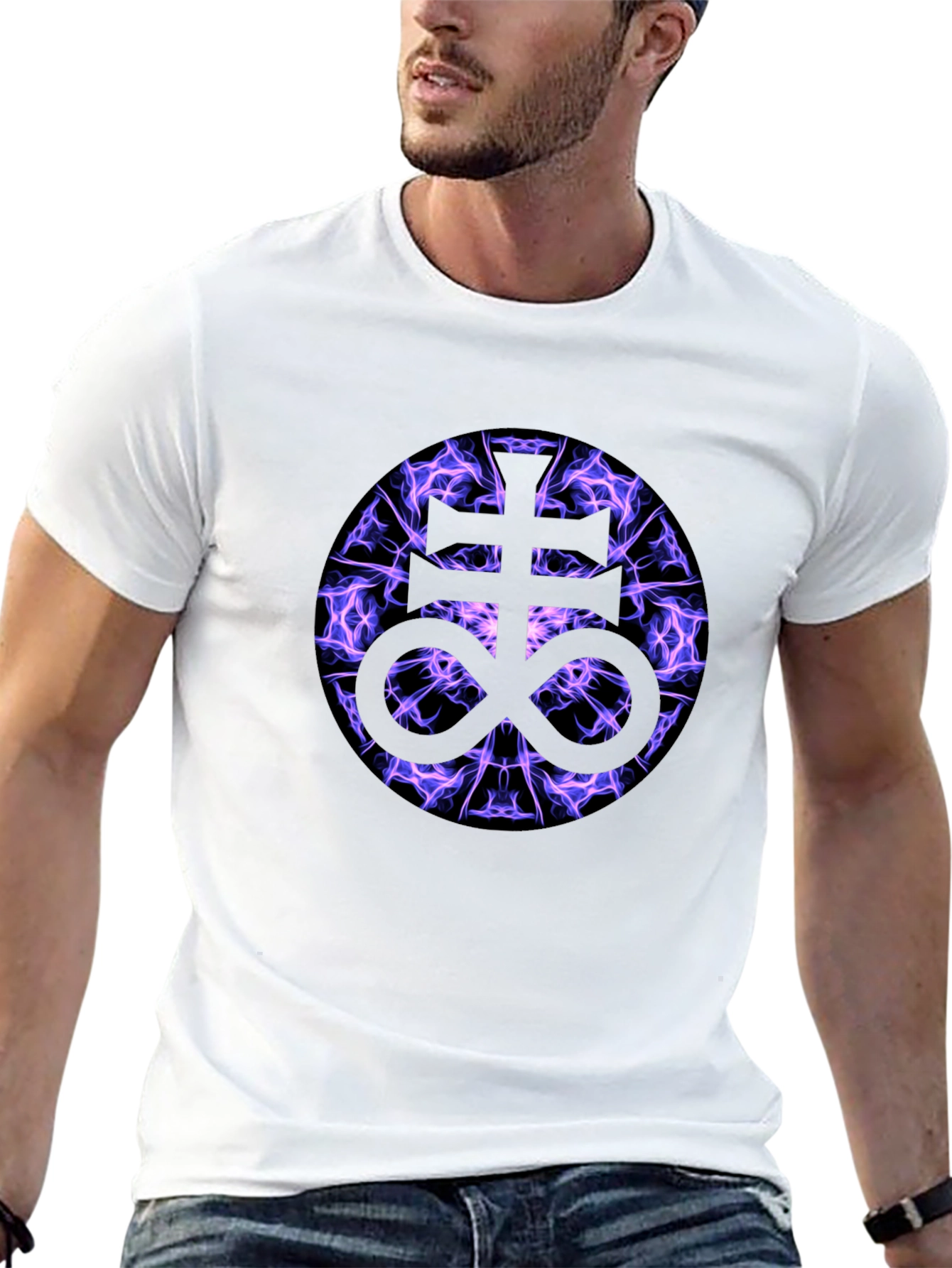 Leviathan Cross T-Shirt - Gothic Symbol Tee