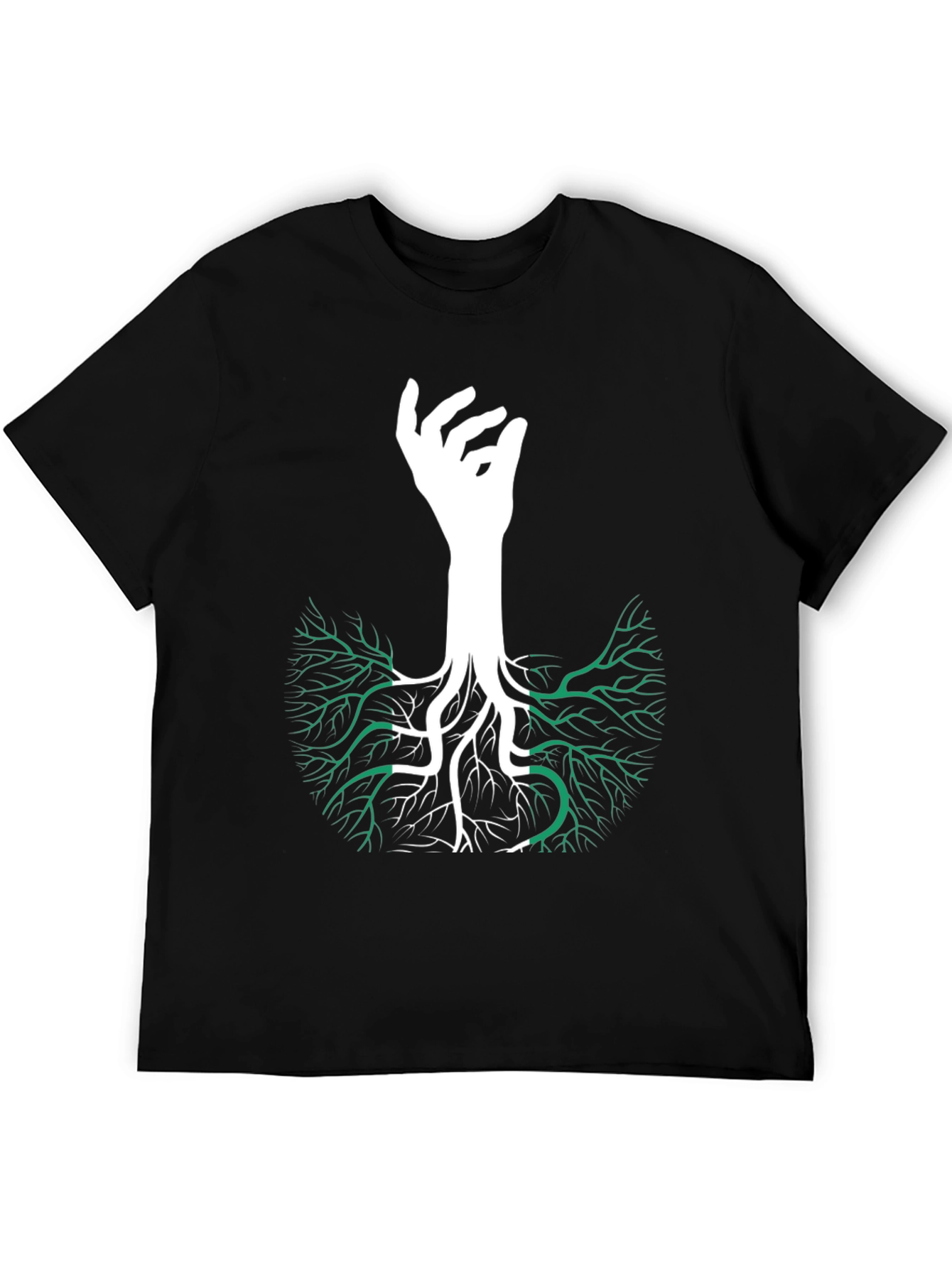 Nigeria Roots T-Shirt - Hand Tree Design