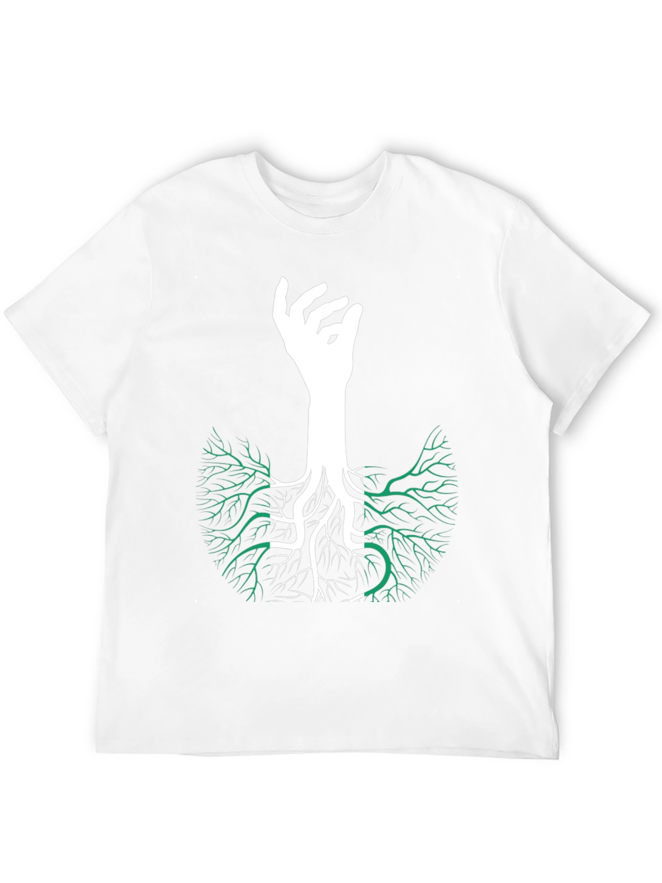 Nigeria Roots T-Shirt - Hand Tree Design