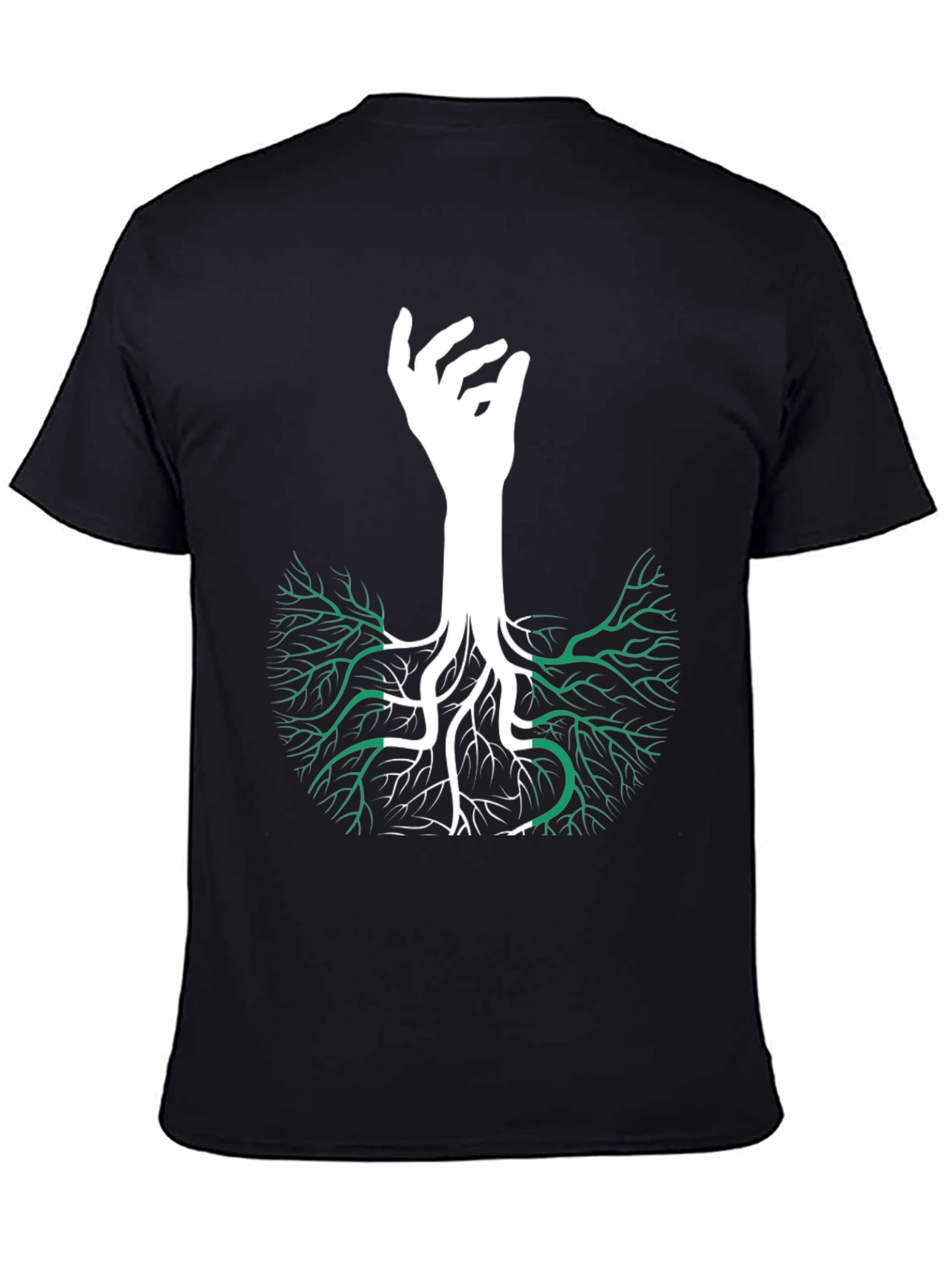 Nigeria Roots T-Shirt - Hand Tree Design
