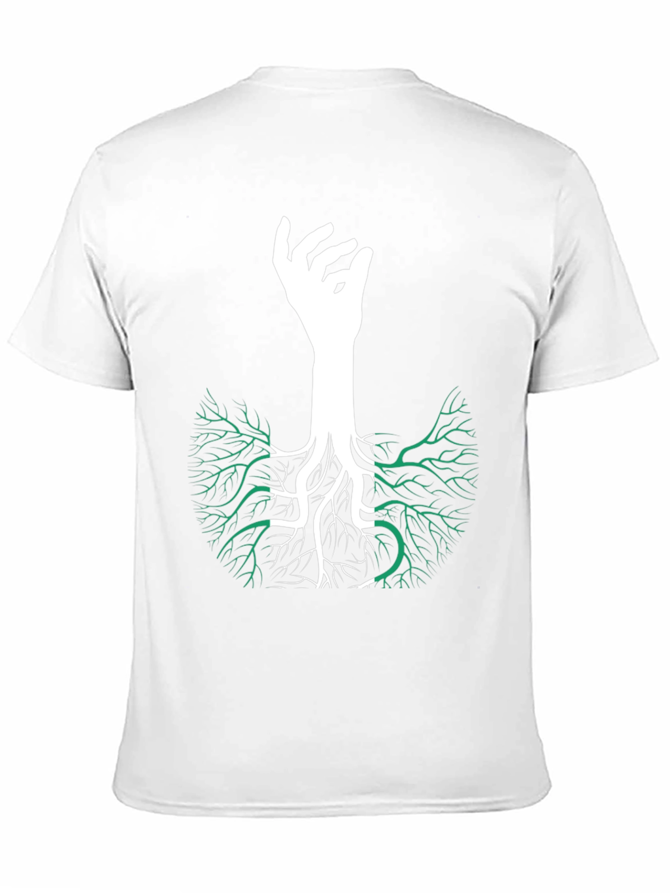 Nigeria Roots T-Shirt - Hand Tree Design