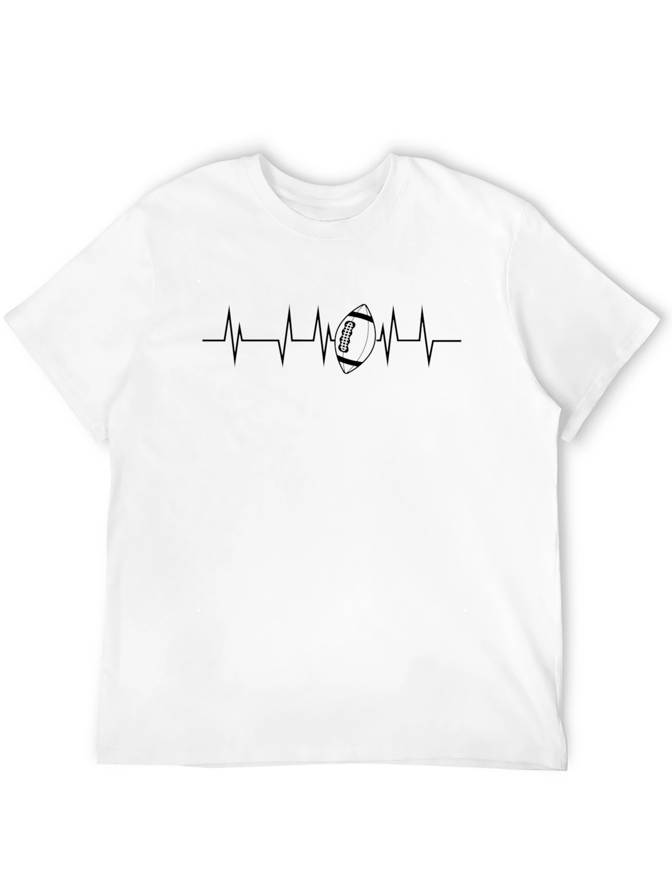 Football Heartbeat Graphic Tee