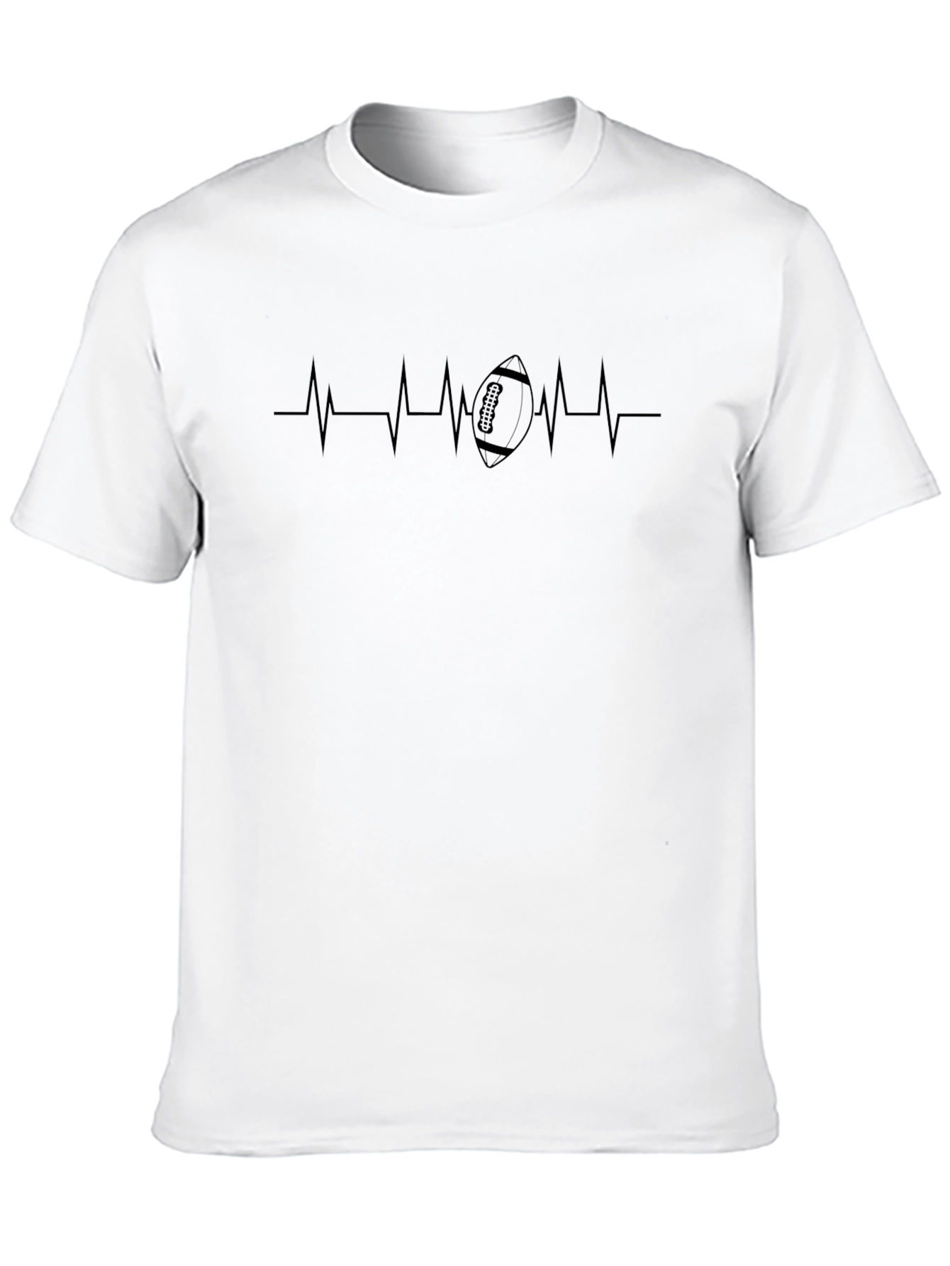 Football Heartbeat Graphic Tee