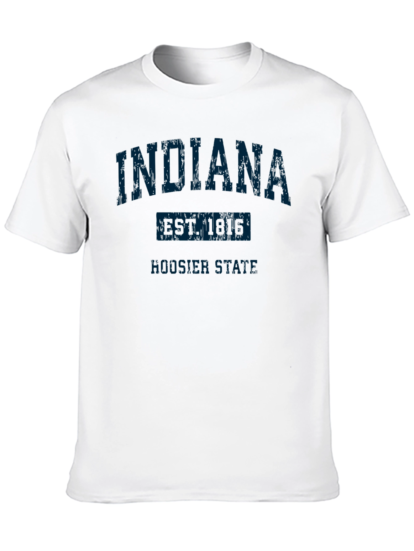 Indiana Hoosier State Black T-Shirt