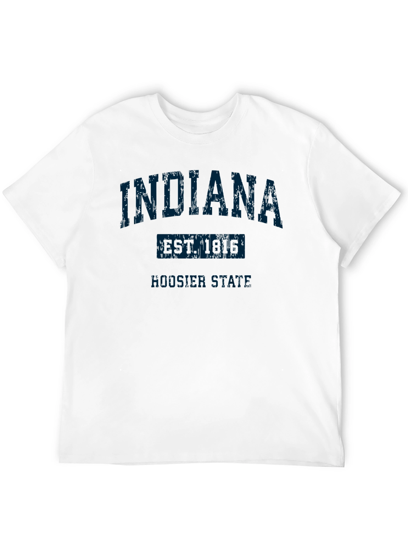 Indiana Hoosier State Black T-Shirt