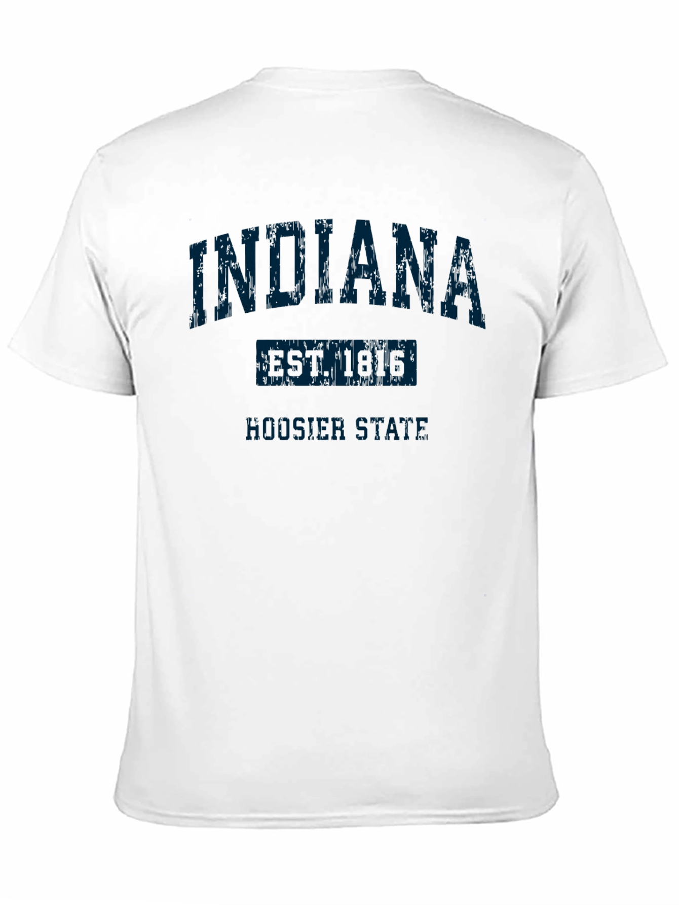 Indiana Hoosier State Black T-Shirt