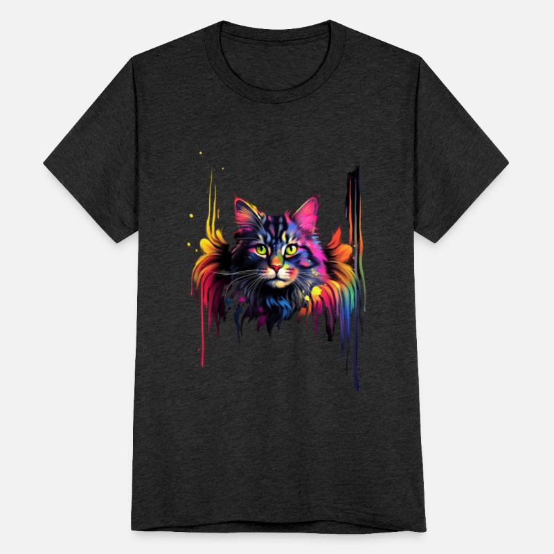 Color Explosion MaineCoon Cat Beautiful