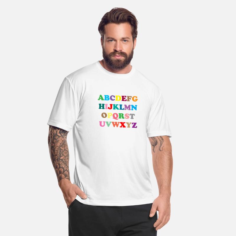 Colorful alphabet letters