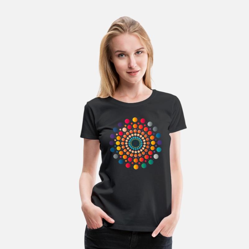 Colorful Dot Art Graphic - Dot Pattern Style