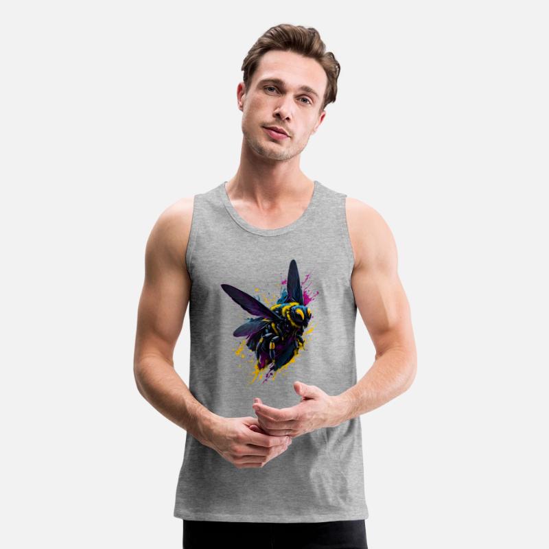 Colorful Flying Wasp