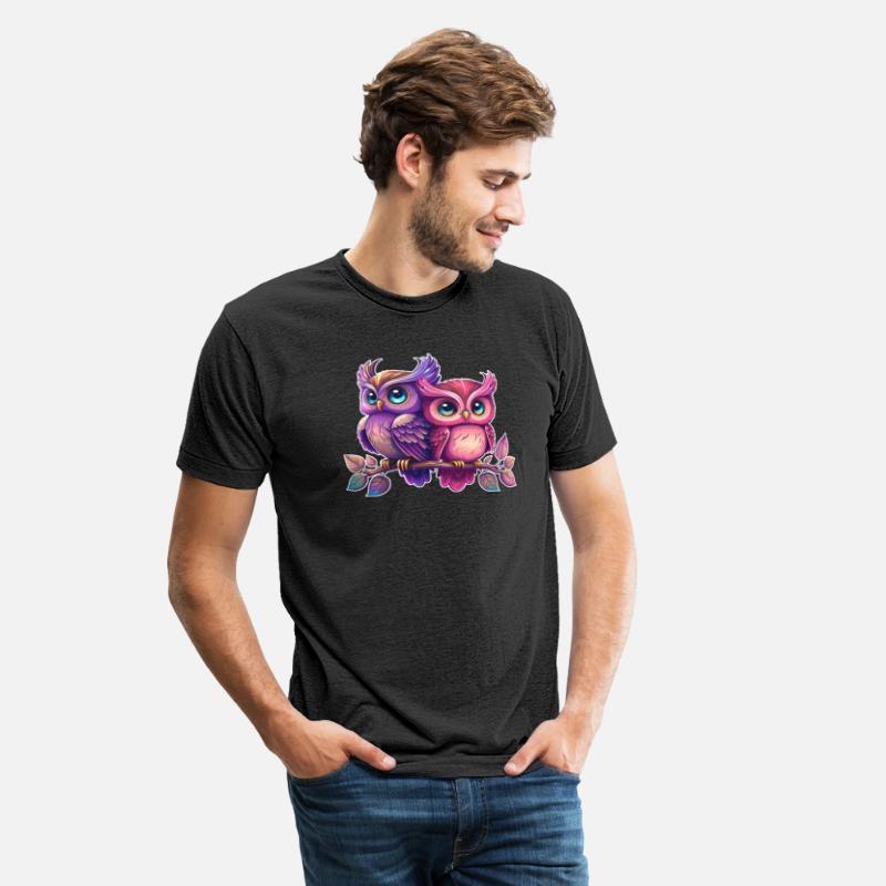 Colorful owls siblings animal bird owl eagle kids
