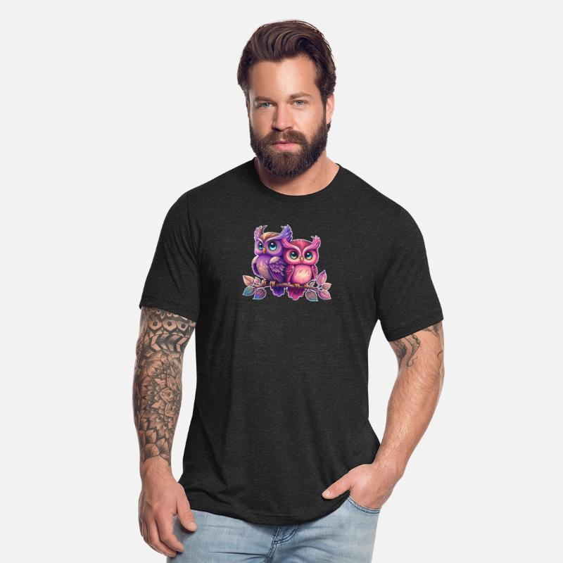Colorful owls siblings animal bird owl eagle kids