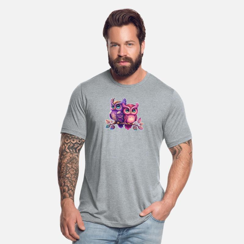 Colorful owls siblings animal bird owl eagle kids