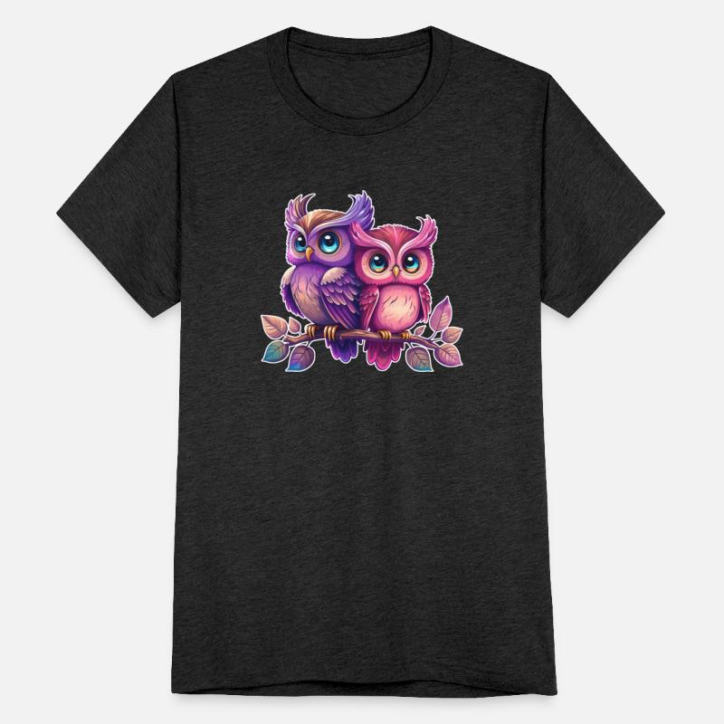 Colorful owls siblings animal bird owl eagle kids