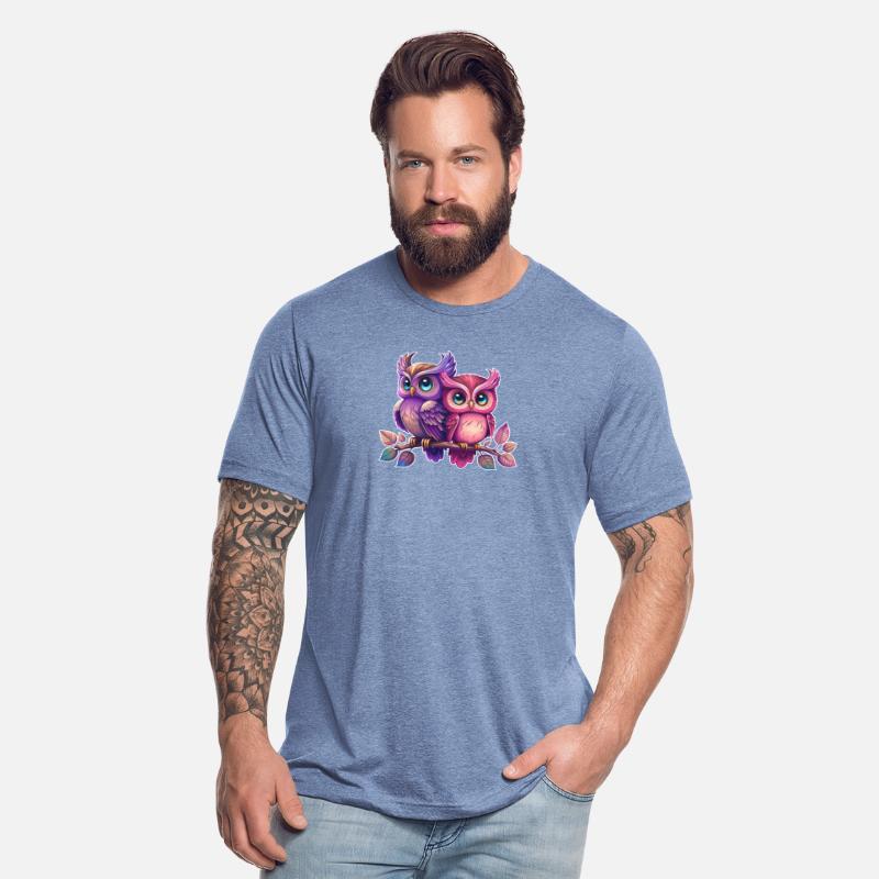Colorful owls siblings animal bird owl eagle kids