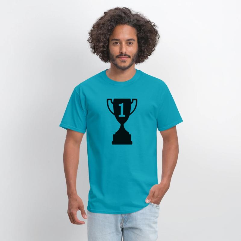 Competition cup with number 1