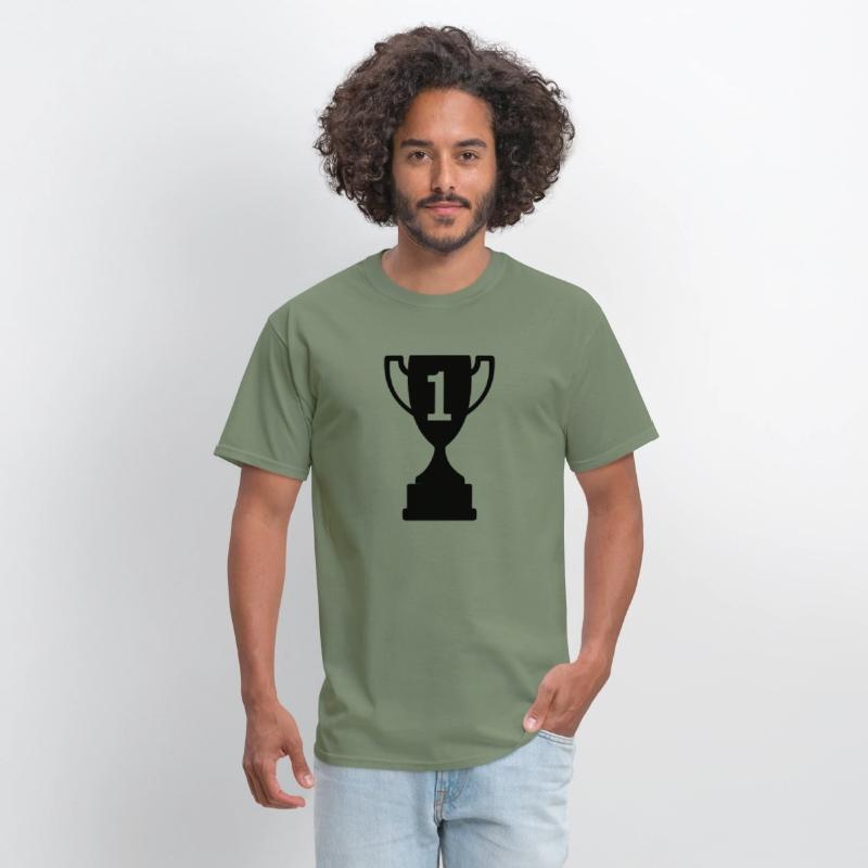 Competition cup with number 1
