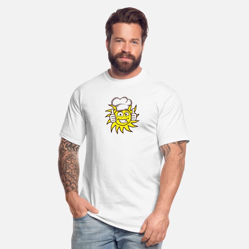 Cook Hat Sun Funny Happy Face Smile Thumbs Up Hand